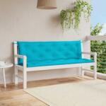 vidaXL Perne banca de gradina, 2 buc. , turcoaz, 120x50x7 cm, textil GartenMobel Dekor (361715)