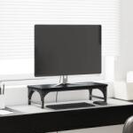 vidaXL Suport pentru monitor Stejar Negru 55 x 23 x 14 cm GartenMobel Dekor (882183)