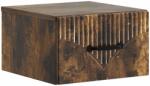 vidaXL Noptiera suspendata stejar fumuriu 34, 5 x 33 x 20 cm, cu sertar (898945)