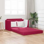 vidaXL Pat canapea Rosu Vin 124 x 71 x 78 cm Catifea GartenMobel Dekor (4106705) Canapea