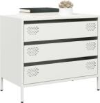 vidaXL Dulap, alb, 68x39x58, 5 cm, otel laminat la rece GartenMobel Dekor (851297) Comoda