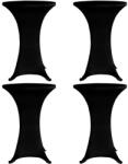 vidaXL Husa de masa cu picior, 4 buc. , negru, Ø80 cm, elastic GartenMobel Dekor (279073)
