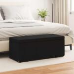 vidaXL Taburet Negru 101 x 41 x 40 cm Stofa si lemn prelucrat GartenMobel Dekor (876790)