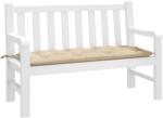 vidaXL Perna banca de gradina, bej, 120x50x7 cm, material oxford GartenMobel Dekor (361586)