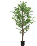 vidaXL Planta Ficus artificiala 1260 frunze 200 cm verde GartenMobel Dekor (4103587)