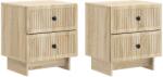 vidaXL Set 2 noptiere din lemn prelucrat, stejar Sonoma, 43 x 34, 5 x 47, 5 cm (893840)