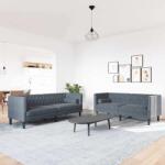 vidaXL Canapea pentru living 2 pcs Gri închis 194 x 74, 5 x 70, 5 cm GartenMobel Dekor (3385865) Canapea