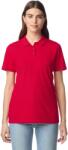 Gildan GIL64800 Softstyle női dupla Piqué póló GIL64800-Red