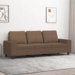 vidaXL Canapea cu 3 locuri, maro, 180 cm, material textil GartenMobel Dekor (359402) Canapea