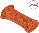 vidaXL Franghie de barca, portocaliu, 5 mm, 25 m, polipropilena GartenMobel Dekor (152650)