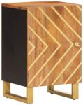 vidaXL Dulap de baie, maro si negru, 38x33, 5x58 cm lemn masiv de mango GartenMobel Dekor (356804)