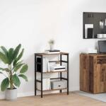 vidaXL Raft pentru carti Lemn Vechi 60 x 29, 5 x 81 cm Lemn compozit GartenMobel Dekor (883920) Biblioteca