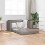 vidaXL Canapea extensibila 2 în 1, gri taupe, 112x174x55 cm, textil GartenMobel Dekor (353969) Canapea