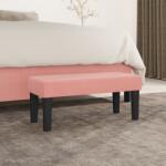 vidaXL Banca, roz, 70x30x30 cm, catifea GartenMobel Dekor (346643)