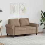 vidaXL Canapea cu 2 locuri, cappuccino, 120 cm, piele ecologica GartenMobel Dekor (359503) Canapea