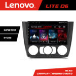 Lenovo Navigatie BMW Seria 1 E87 2007-2011 Android 6+128GB pentru clima manuala (KIT-bmw117-manual+LITE-9-6+128)
