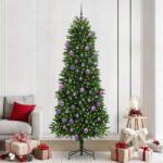 vidaXL Brad de Craciun cu 300 LED cu suport Verde 240 cm PE GartenMobel Dekor (3396355)