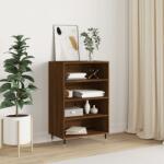 vidaXL Dulap înalt, stejar maro, 57x35x90 cm, lemn compozit GartenMobel Dekor (827227) Comoda