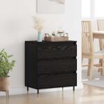 vidaXL Bufet cu sertar Stejar Negru 60 x 35 x 70 cm Lemn compozit GartenMobel Dekor (881946) Comoda
