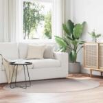 vidaXL Covor oval Huarte nisipiu 140x200 cm, poliester antiderapant (4103680) Covor