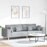 vidaXL Canapea cu perna Gri deschis 250 x 77 x 76 cm tesatura GartenMobel Dekor (3335143) Canapea