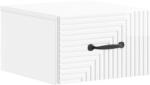 vidaXL Noptiera suspendata alb foarte lucios cu sertar, 34, 5 x 33 x 20 cm (898603)