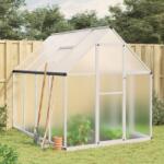 vidaXL Sere cu cadru de baza, argintiu, 224x169x195 cm, aluminiu GartenMobel Dekor (4005834)