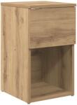 vidaXL Dulap de pat Stejar Artizanal 29 x 31, 5 x 49 cm Lemn prelucrat GartenMobel Dekor (8001111)