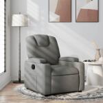 vidaXL Fotoliu rabatabil, gri închis, material textil GartenMobel Dekor (372366)