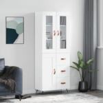 vidaXL Dulap înalt, alb, 69, 5x34x180 cm, lemn compozit GartenMobel Dekor (3198633) Comoda