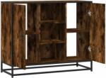 vidaXL Servanta, stejar fumuriu, 92x35x76 cm, lemn compozit GartenMobel Dekor (849016) Comoda