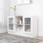 vidaXL Dulap cu vitrina, alb, 120 x 30, 5 x 70 cm, PAL GartenMobel Dekor (802786) Comoda