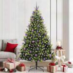 vidaXL Brad de Craciun artificial cu ramuri articulare 300 LEDs 210 cm GartenMobel Dekor (3396006)
