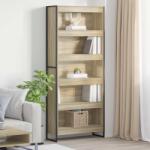 vidaXL Dulap pentru carti 2 pcs Sonoma 80 x 30 x 189, 5 cm GartenMobel Dekor (3403011) Biblioteca