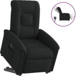 vidaXL Fotoliu electric rabatabil cu ridicare, negru, textil GartenMobel Dekor (3303276)