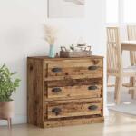 vidaXL Bufet cu sertar Lemn Vechi 70 x 35, 5 x 67, 5 cm Lemn compozit GartenMobel Dekor (881352) Comoda