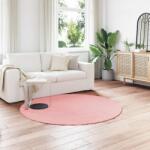 vidaXL Covor din Blana Faux de Iepure Olite Roz Ø 200 cm Poliester GartenMobel Dekor (42021715) Covor