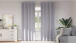 vidaXL Perdele Opaque cu Inel 2 pcs Gri Metalic 245 x 140 cm Poliester GartenMobel Dekor (4107361)
