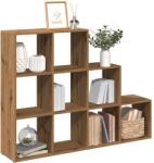 vidaXL Biblioteca/separator 3 niveluri stejar 137, 5x29x103, 5 cm lemn GartenMobel Dekor (857984) Biblioteca