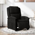 vidaXL Fotoliu rabatabil electric, negru, material textil GartenMobel Dekor (3204142)