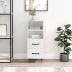 vidaXL Servanta, alb extralucios, 34, 5x34x90 cm, lemn compozit GartenMobel Dekor (828662) Comoda