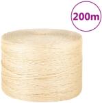 vidaXL Franghie, 200 m, sisal 100%, 3 mm GartenMobel Dekor (155004)