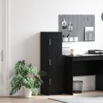 vidaXL Highboard Stejar negru 31.5 x 32 x 124 cm Lemn compozit GartenMobel Dekor (869347) Comoda