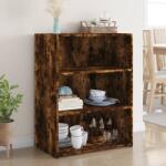 vidaXL Dulap, stejar fumuriu, 70x41x93 cm, lemn compozit GartenMobel Dekor (846373) Comoda