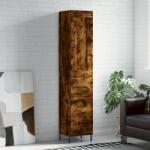 vidaXL Dulap înalt, stejar fumuriu, 34, 5x34x180 cm, lemn prelucrat GartenMobel Dekor (3200206) Comoda