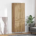 vidaXL Bufet Stejar Artizanal 69, 5 x 34 x 180 cm Lemn compozit GartenMobel Dekor (3415898) Comoda