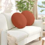 vidaXL Perne de Sezut 2 pcs Rosu portocalie Ø 50 cm GartenMobel Dekor (42014193)