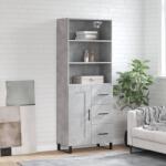 vidaXL Dulap înalt, gri beton, 69, 5x34x180, lemn compozit GartenMobel Dekor (3190049) Comoda