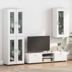 vidaXL Cabinet suspendat cu raft Alb foarte lucios 55 x 29 x 100 cm GartenMobel Dekor (880225)