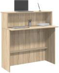 vidaXL Birou de receptie Stejar Sonoma 100x50x103, 5 cm Lemn prelucrat GartenMobel Dekor (859026)